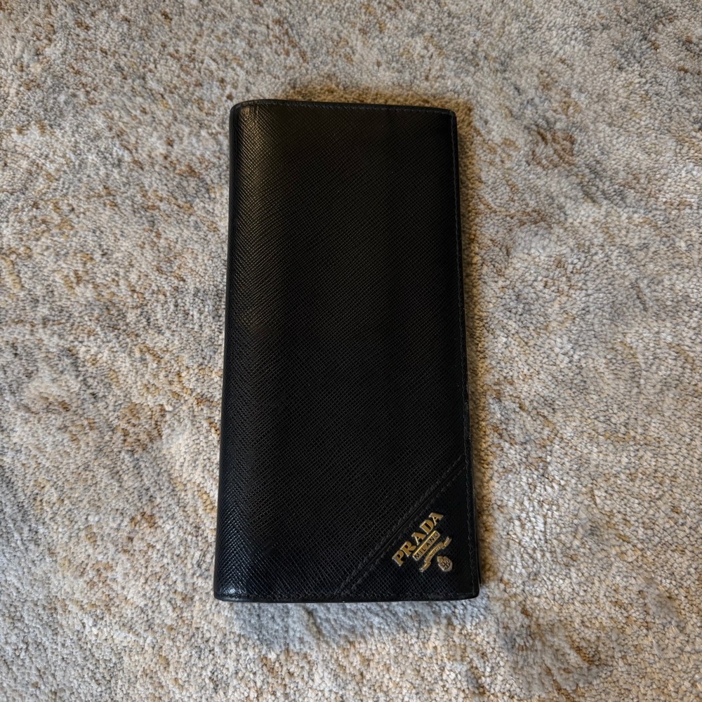 PRADA BLACK SAFFIANO LEATHER LONG WALLET - Picture 7 of 7